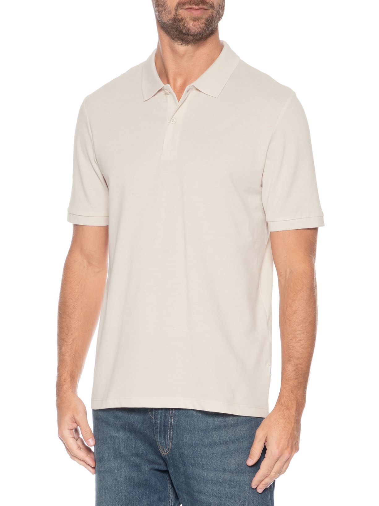 Polo Masculina Kane Bege Jack & Jones
