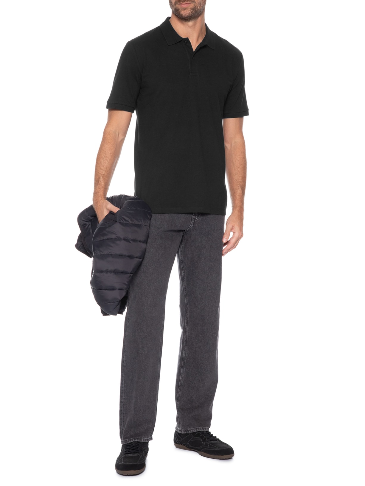 Polo Masculina Kane Preto Jack & Jones