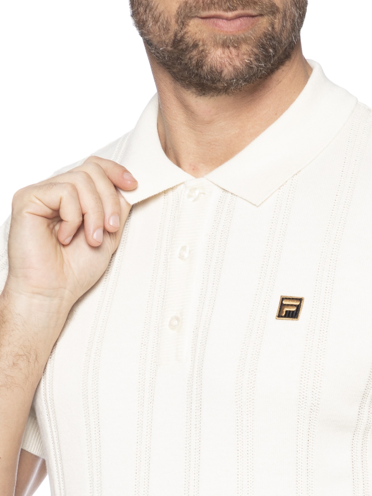 Polo Masculina Kennedy Off White Fila