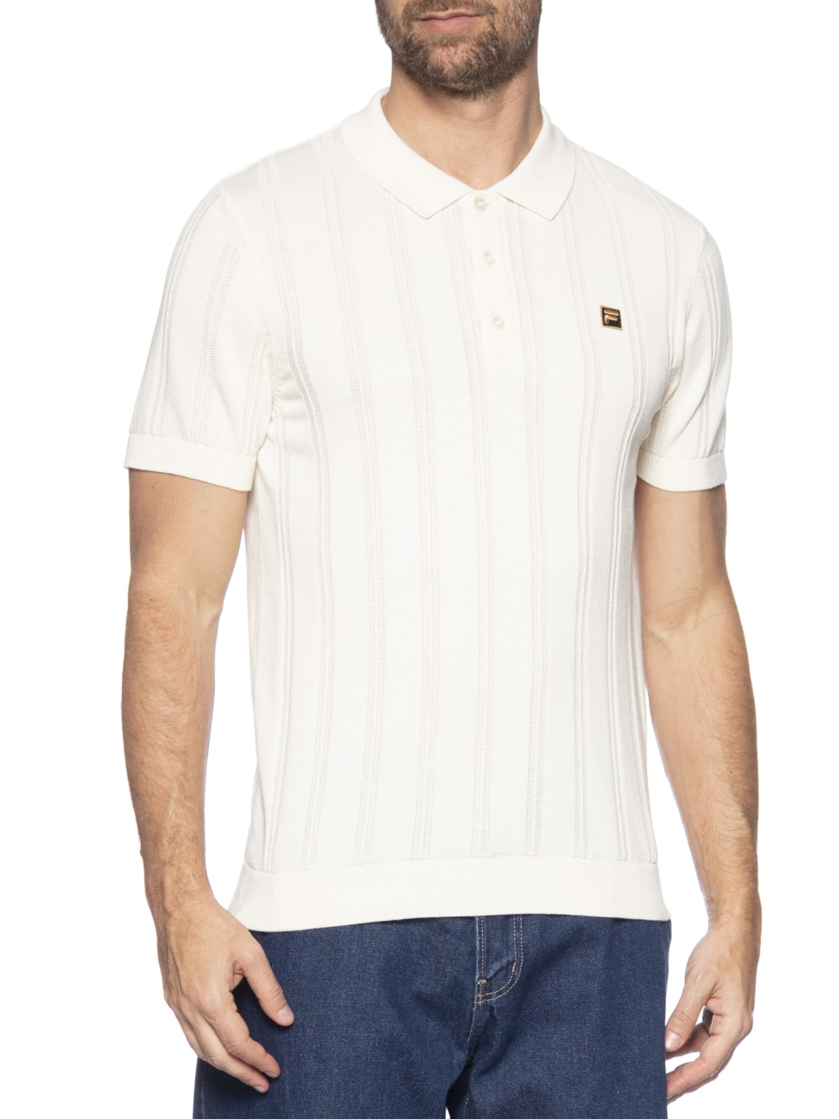 Polo Masculina Kennedy Off White Fila