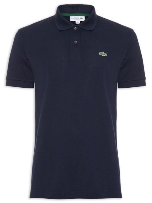 Polo Masculina L.12.21 Classic Fit Em Piquet De Algodão Orgânico - Azul