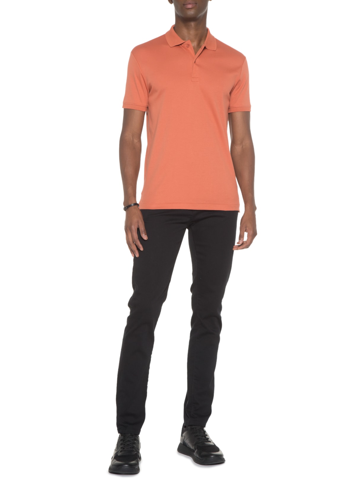 Polo Masculina Laranja Ricardo Almeida