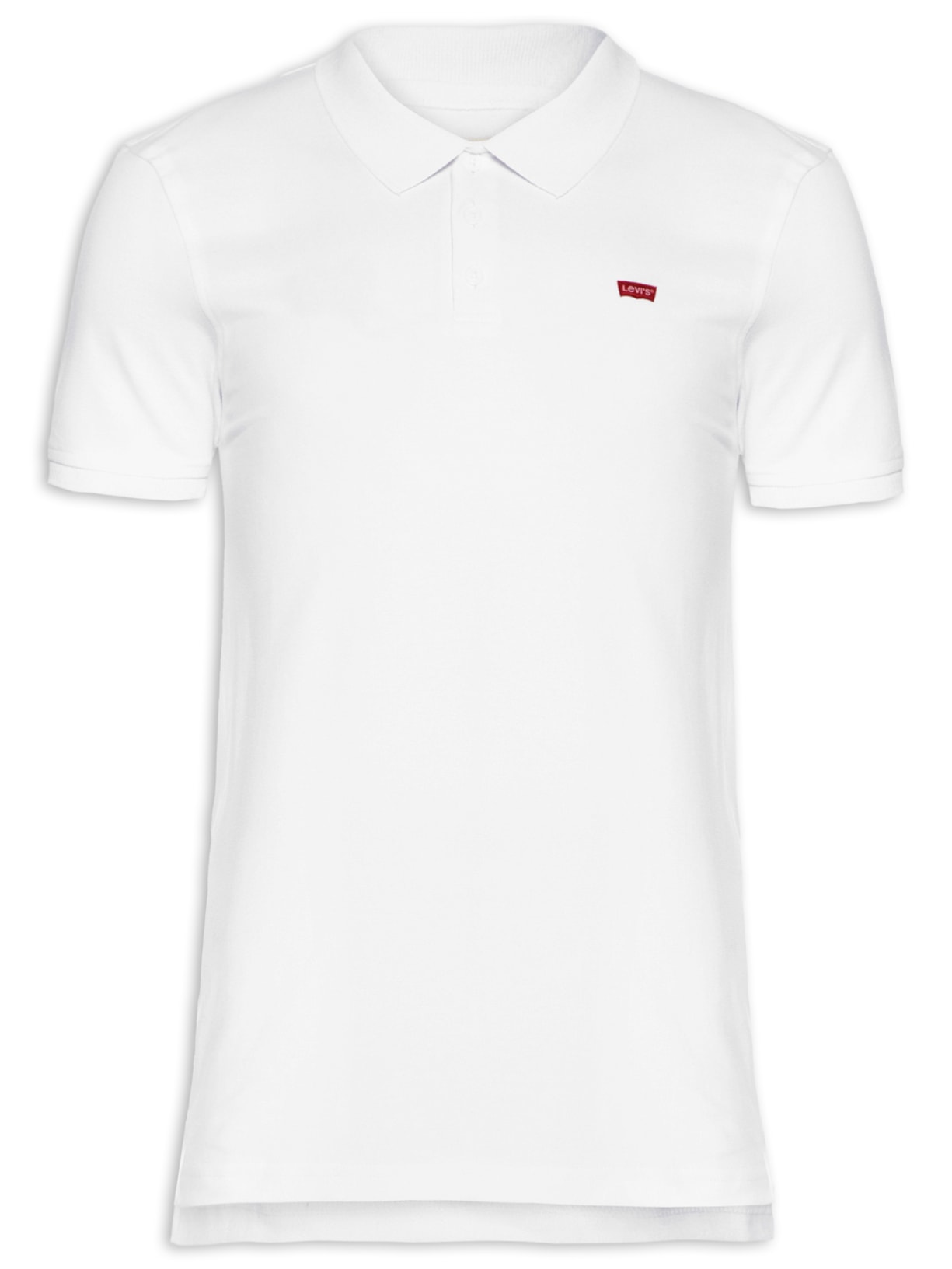 Polo Masculina Levi´s Housemark Classic Fit HM Com Logo Branco Levi's