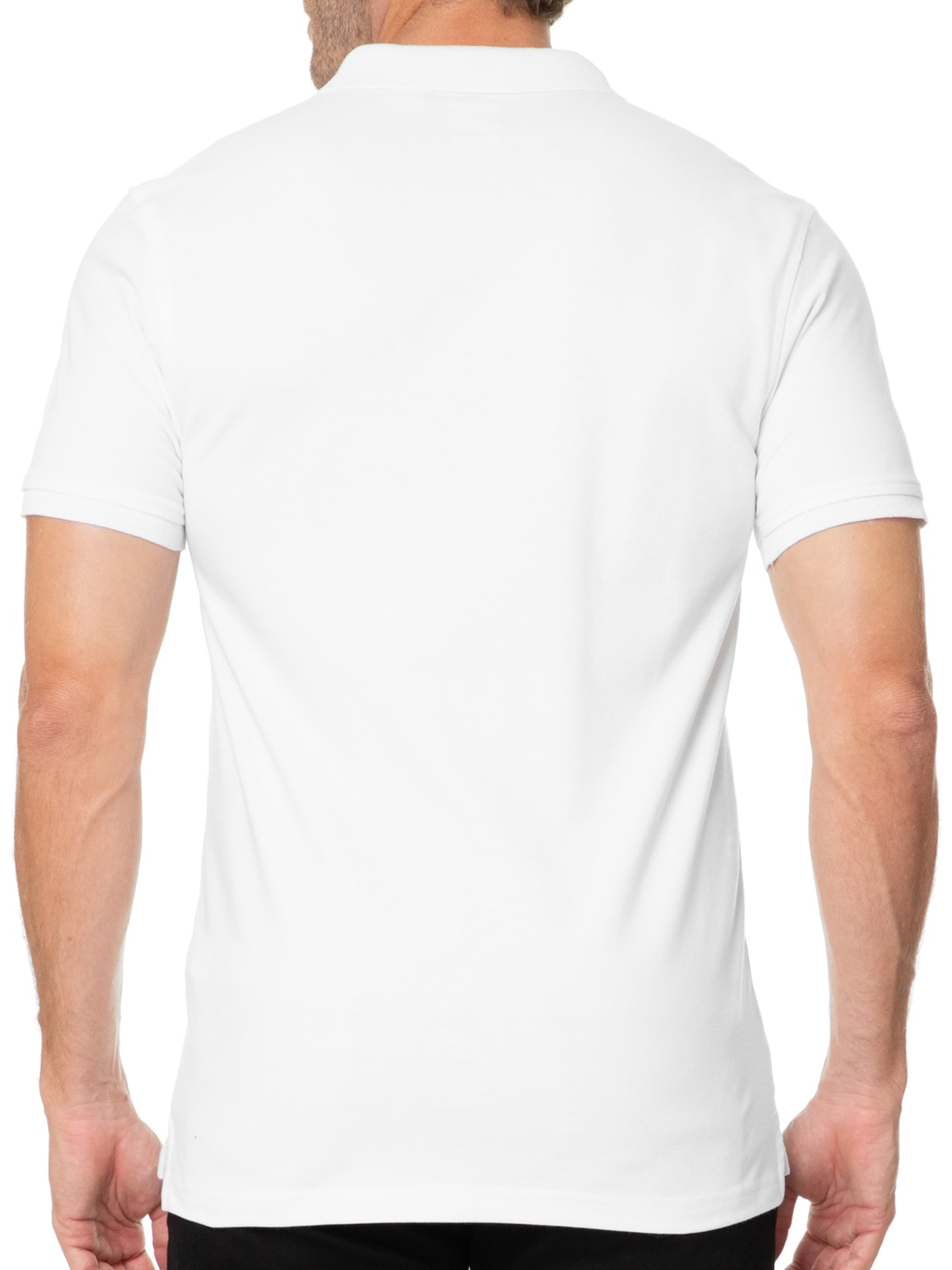 Polo Masculina Levi´s Housemark Classic Fit HM Com Logo Branco Levi's