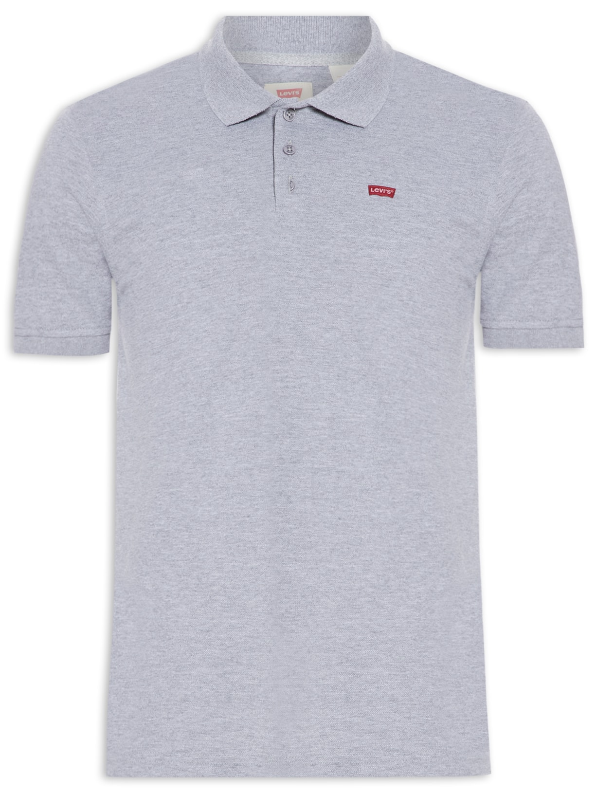 Polo Masculina Levi´s Housemark Classic Fit HM Com Logo  Cinza Levi's