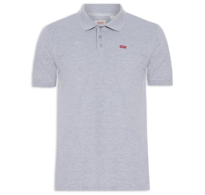 Polo Masculina Levi´s Housemark Classic Fit HM Com Logo  - Cinza
