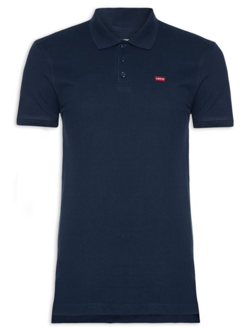 Polo Masculina Levi´s Housemark Classic Fit HM Com Logo - Levi's - Azul