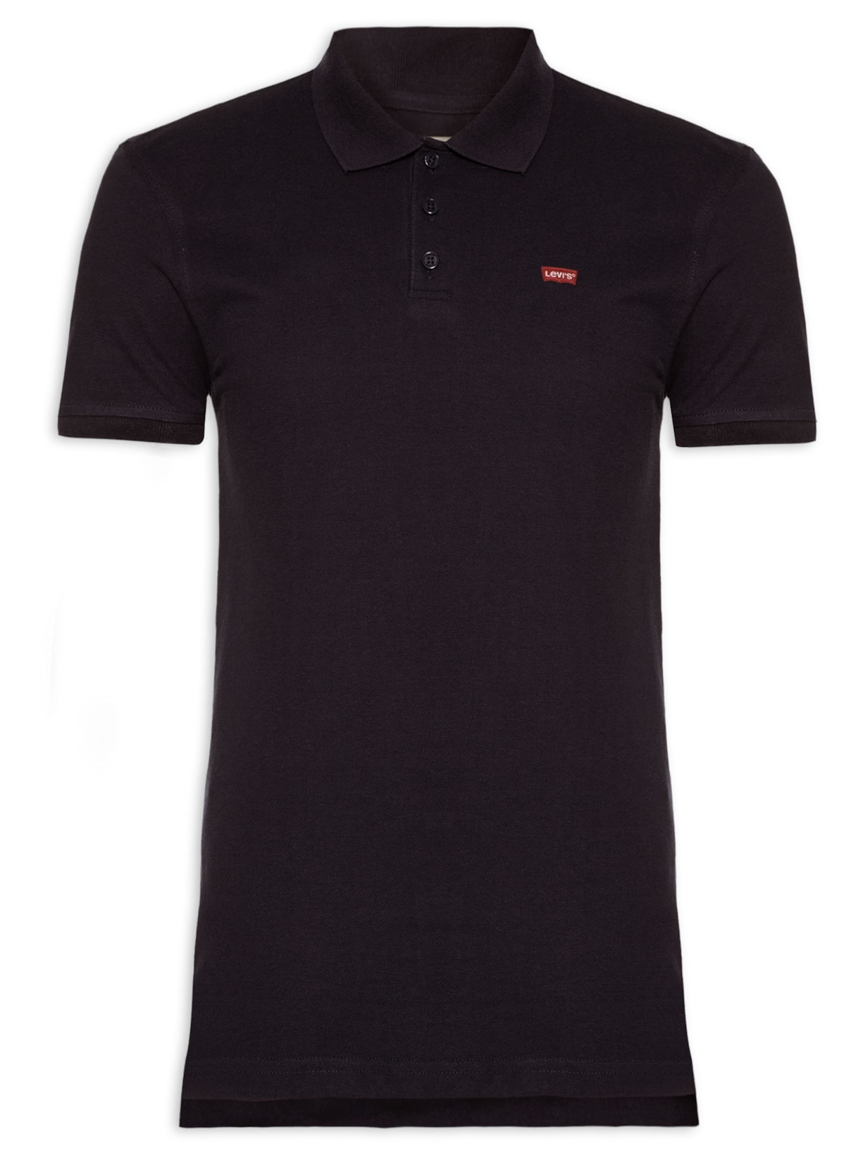 Polo Masculina Levi´s Housemark Classic Fit HM Com Logo - Preto