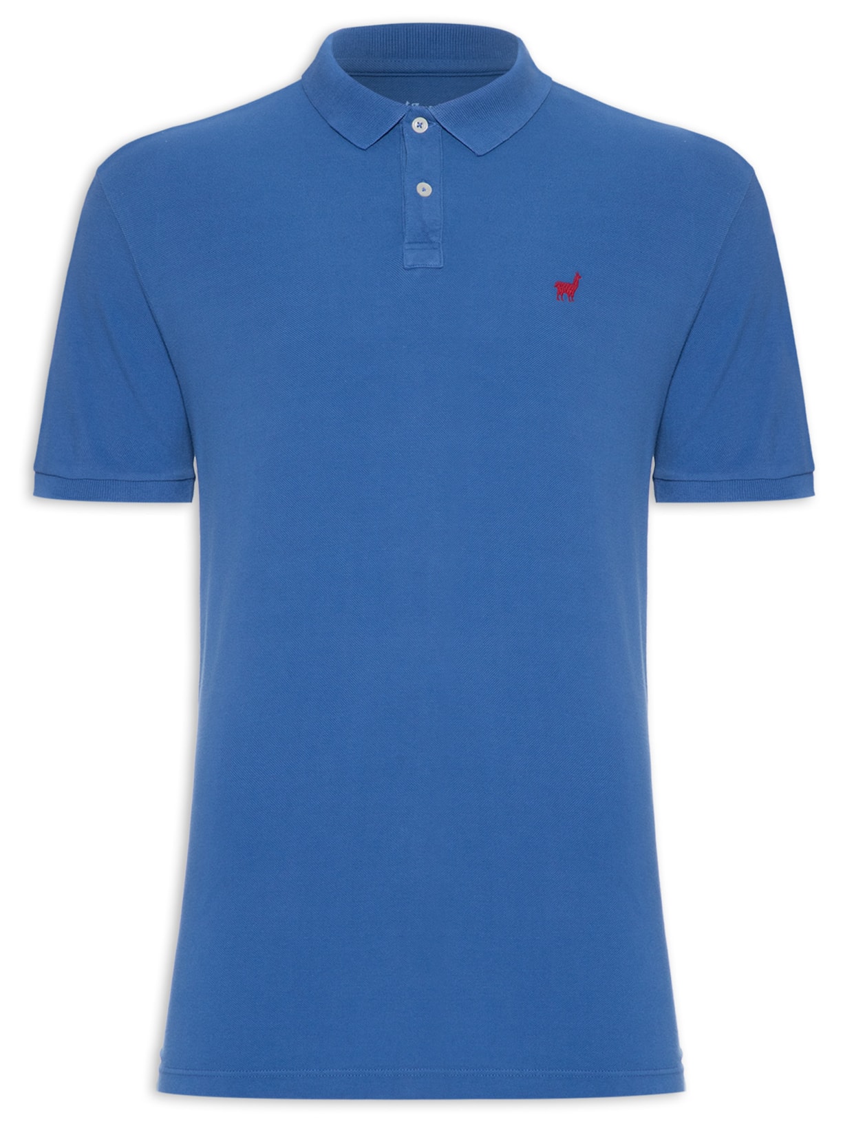Polo Masculina Lhama - Azul