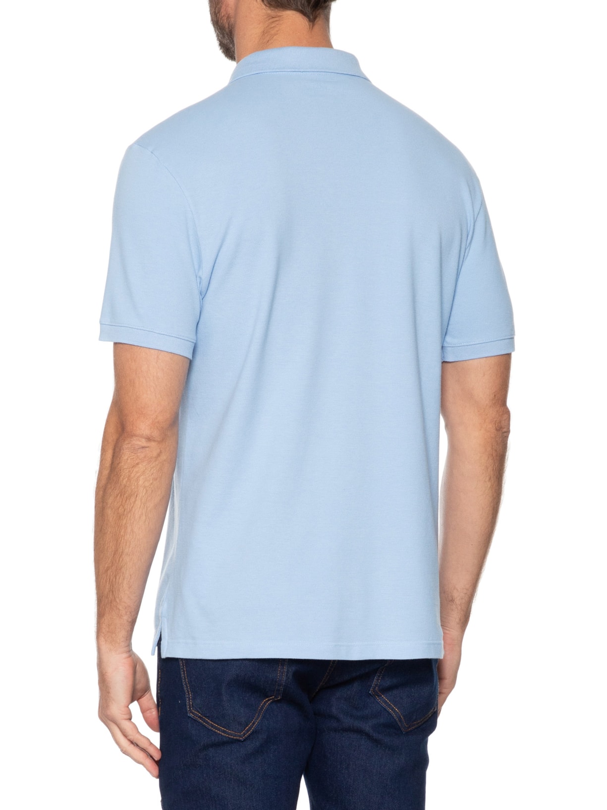 Polo Masculina Lhama Azul Zapalla
