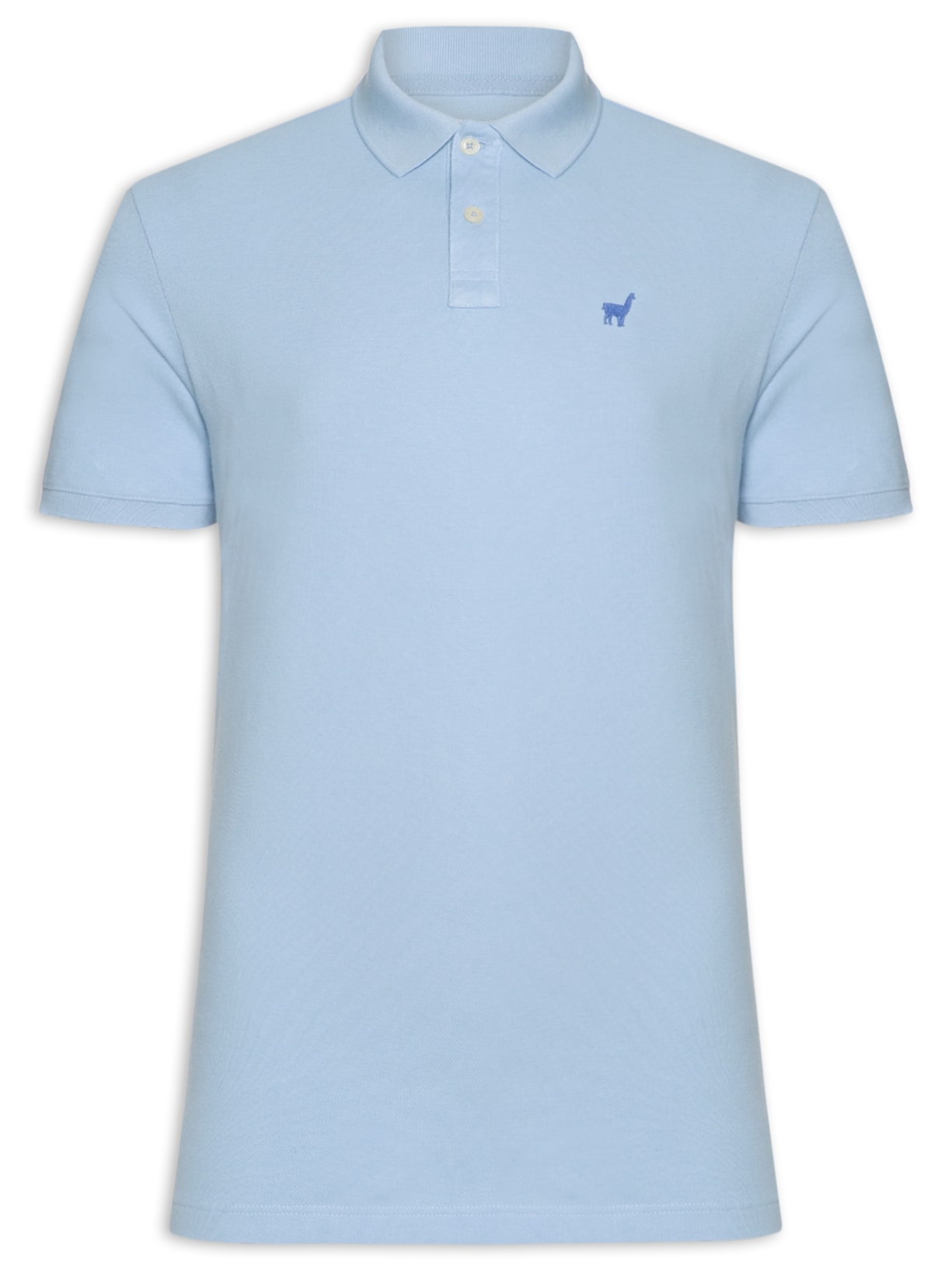 Polo Masculina Lhama - Azul