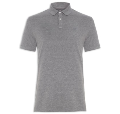 Pólo Masculina Lhama - Cinza