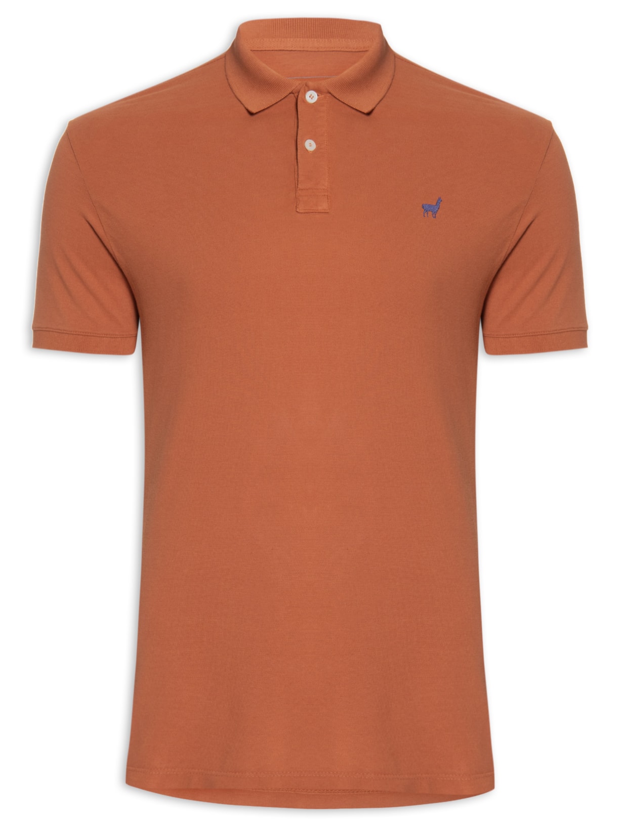 Polo Masculina Lhama - Laranja