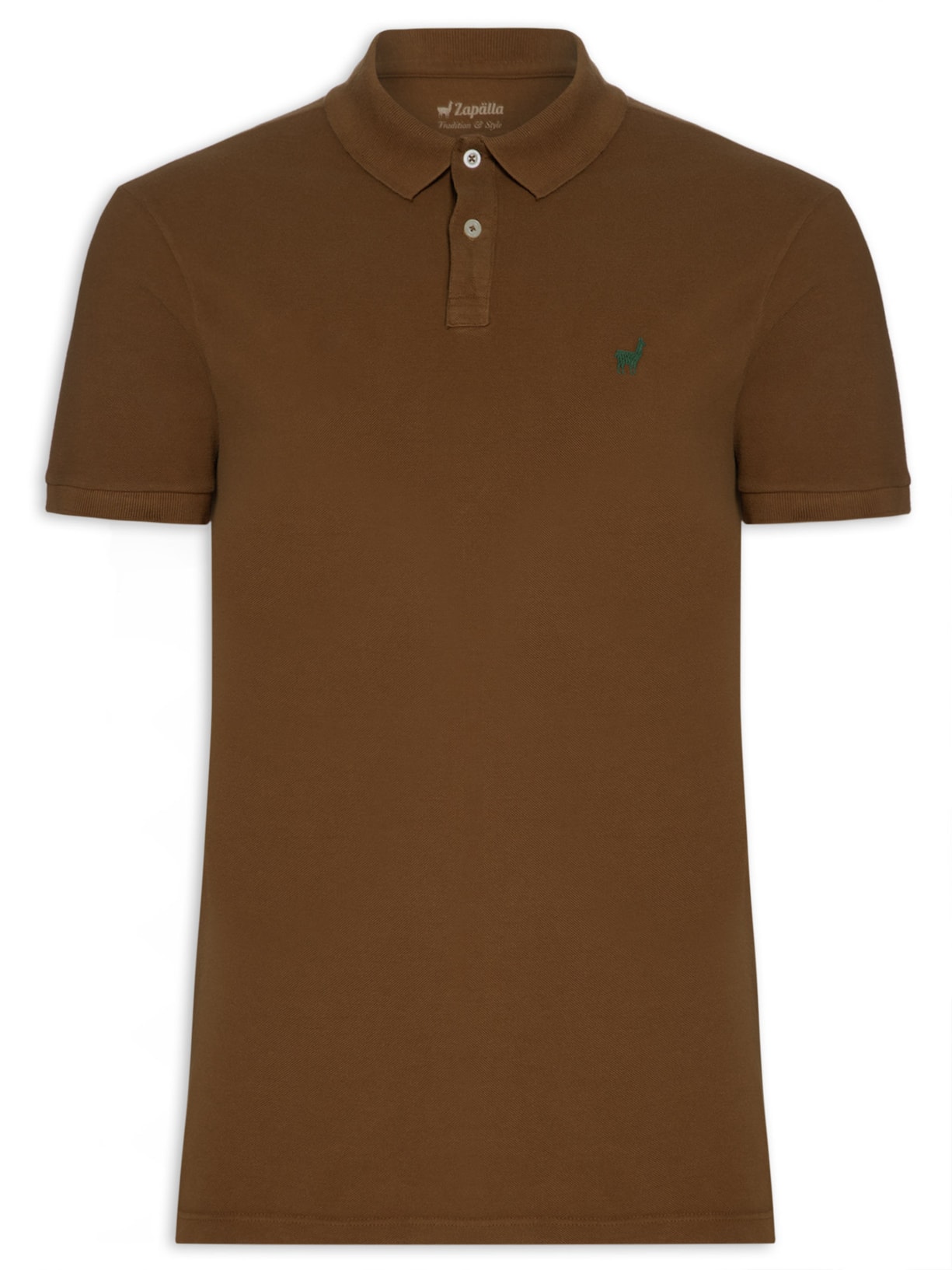 Polo Masculina Lhama - Marrom