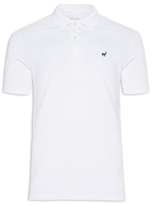 Polo Masculina Lhama Strech - Branco