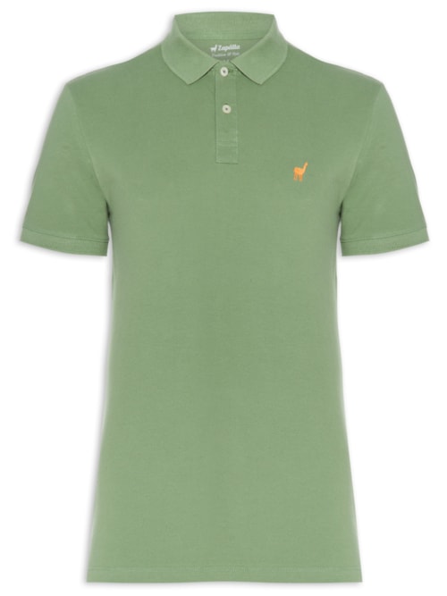 Polo Masculina Lhama - Verde