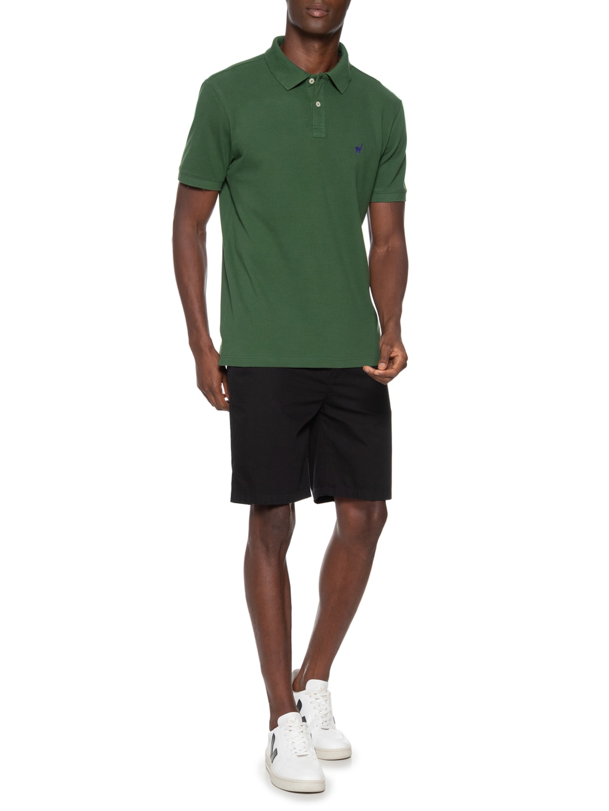 Polo Masculina Lhama Verde Zapalla