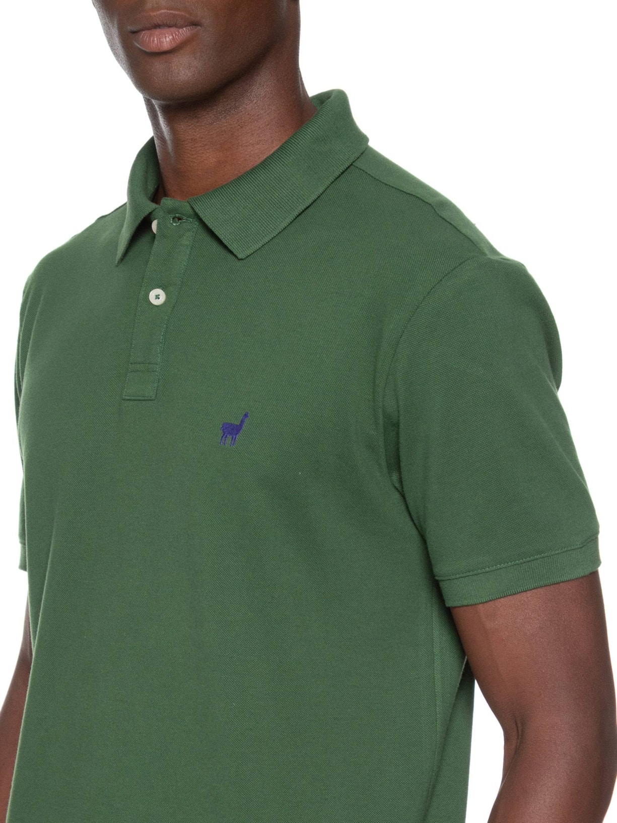 Polo Masculina Lhama Verde Zapalla
