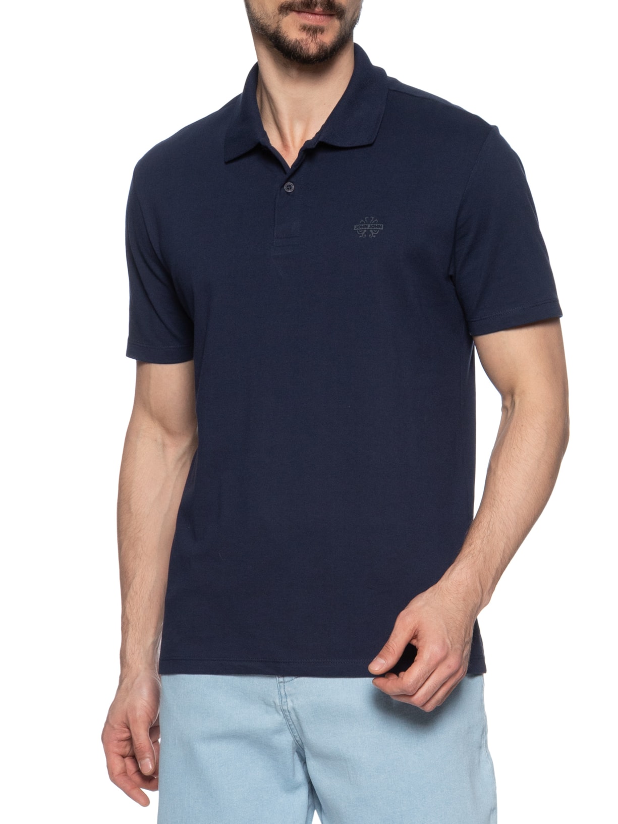 Polo Masculina Light Transfer Azul John John