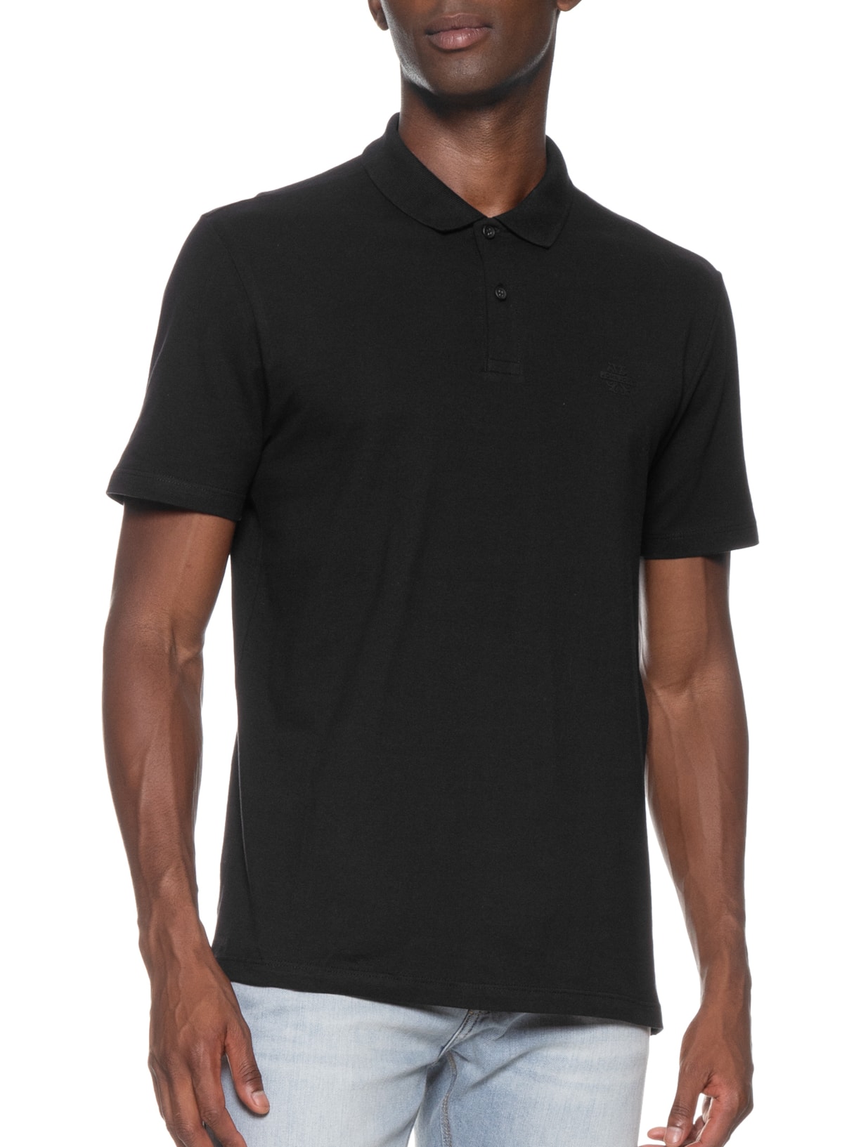 Polo Masculina Light Transfer Preto John John