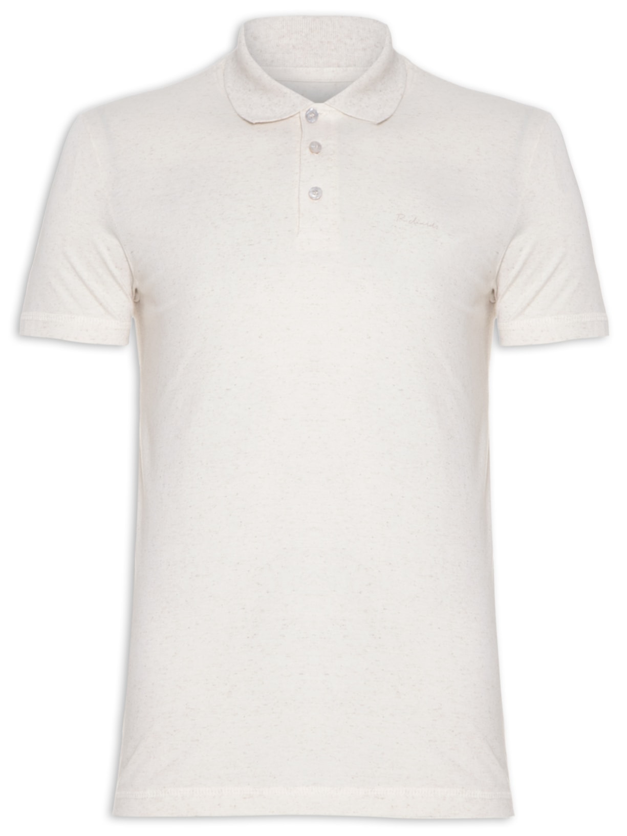 Polo Masculina Linen Basic - Bege