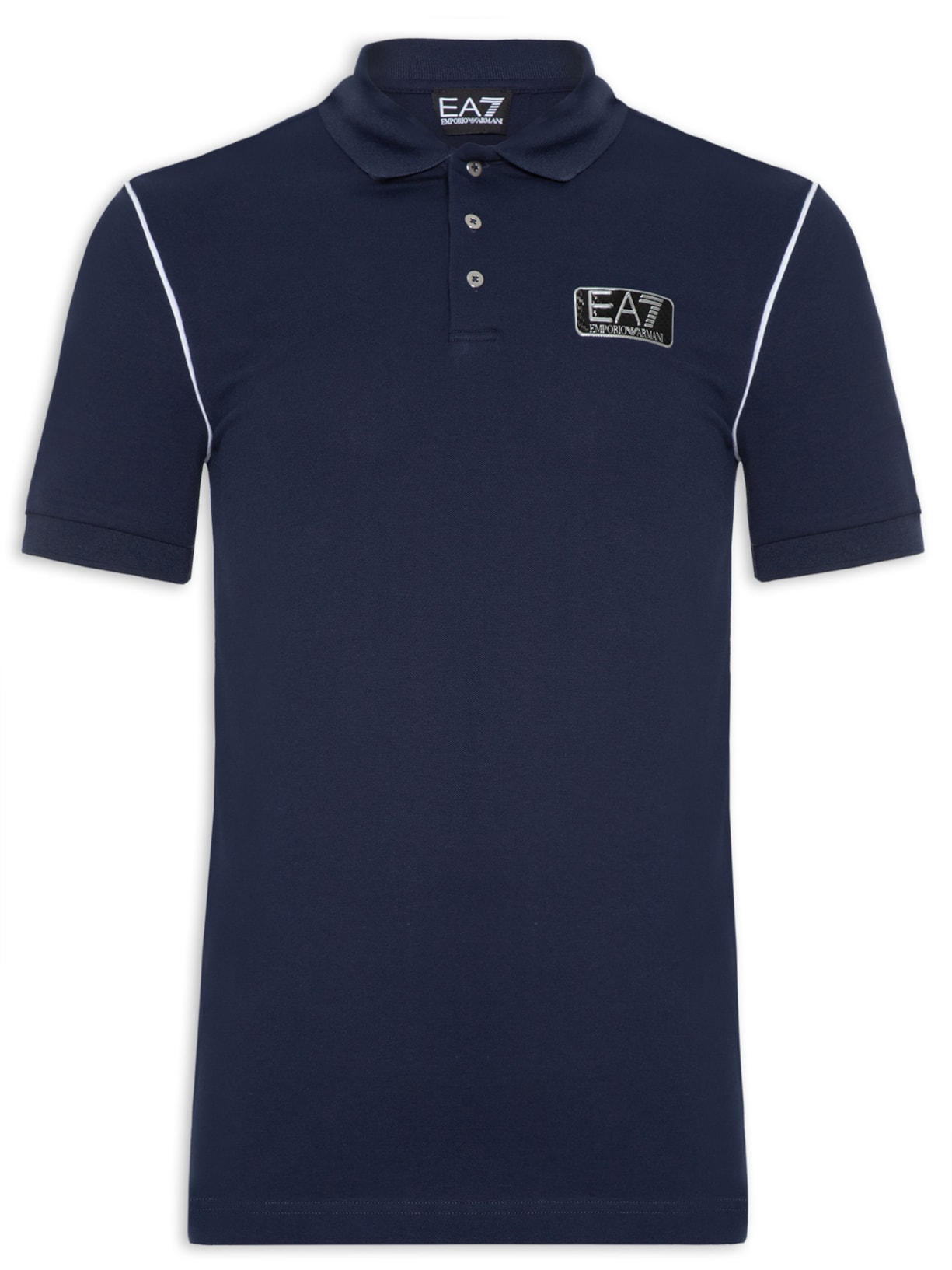 Polo Masculina Lisa - Azul