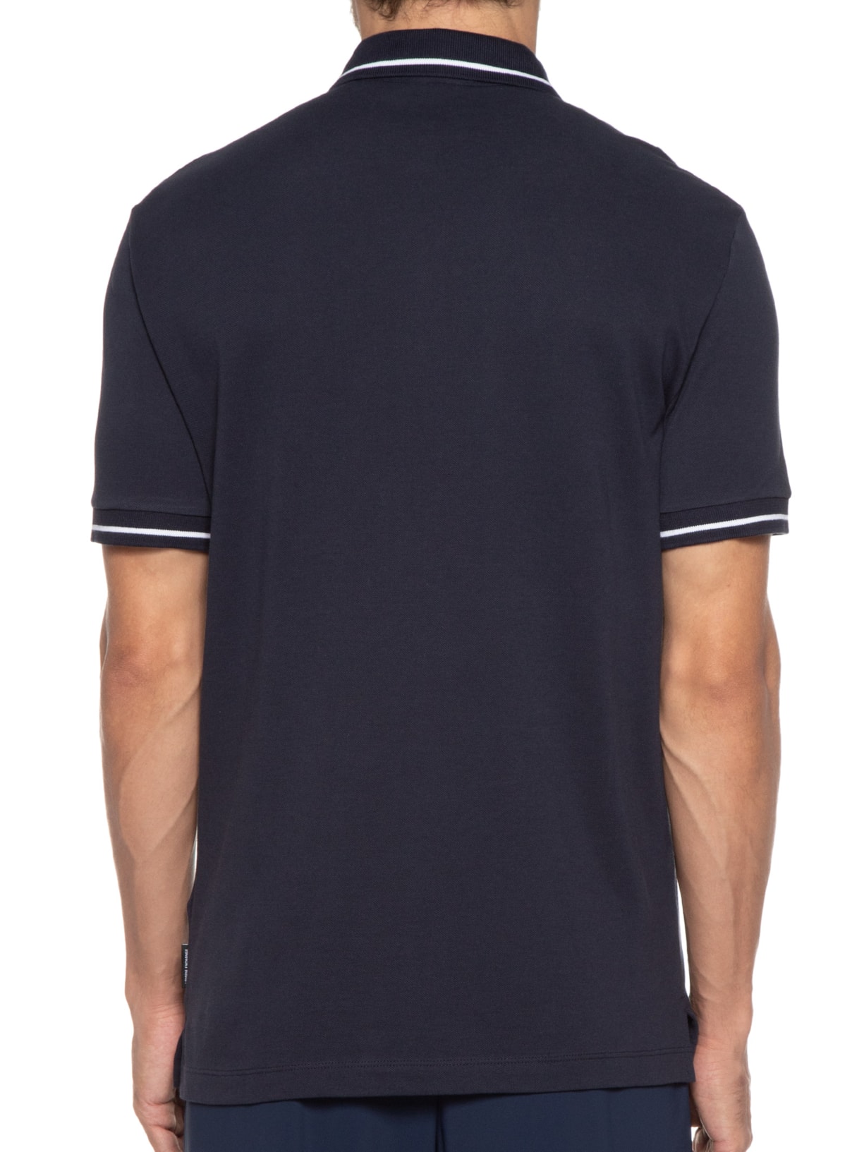 Polo Masculina Lisa Azul Armani Exchange