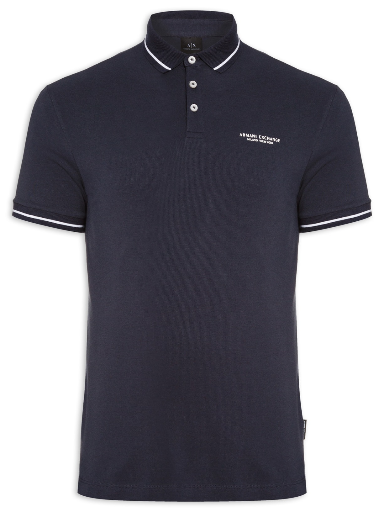 Polo Masculina Lisa Azul Armani Exchange