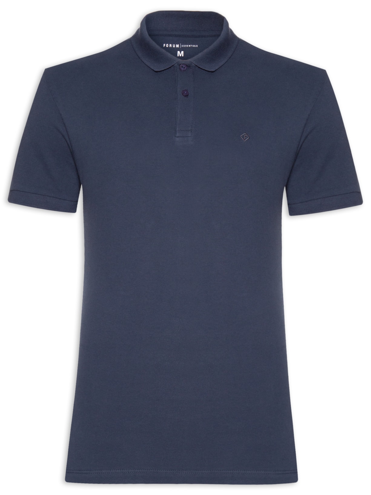 Polo Masculina Lisa - Azul
