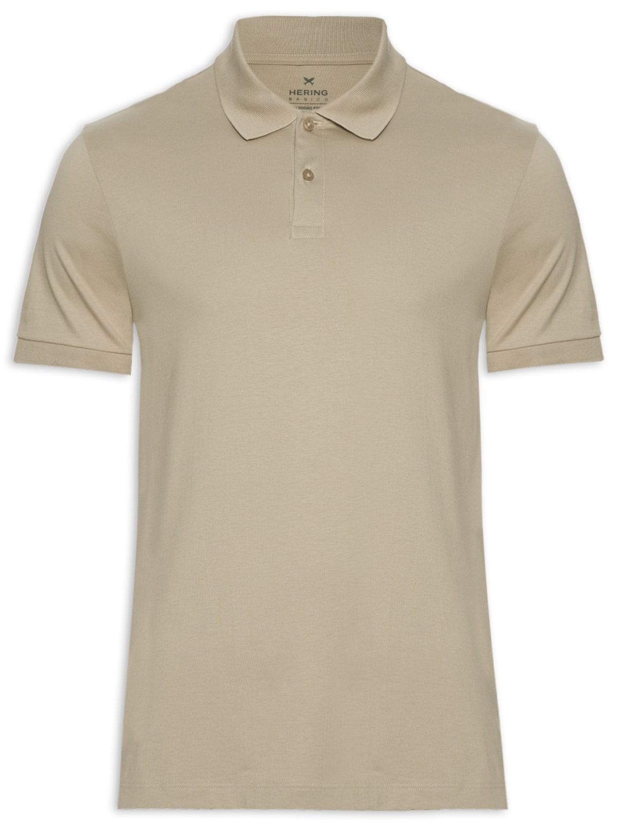 Polo Masculina Lisa - Bege