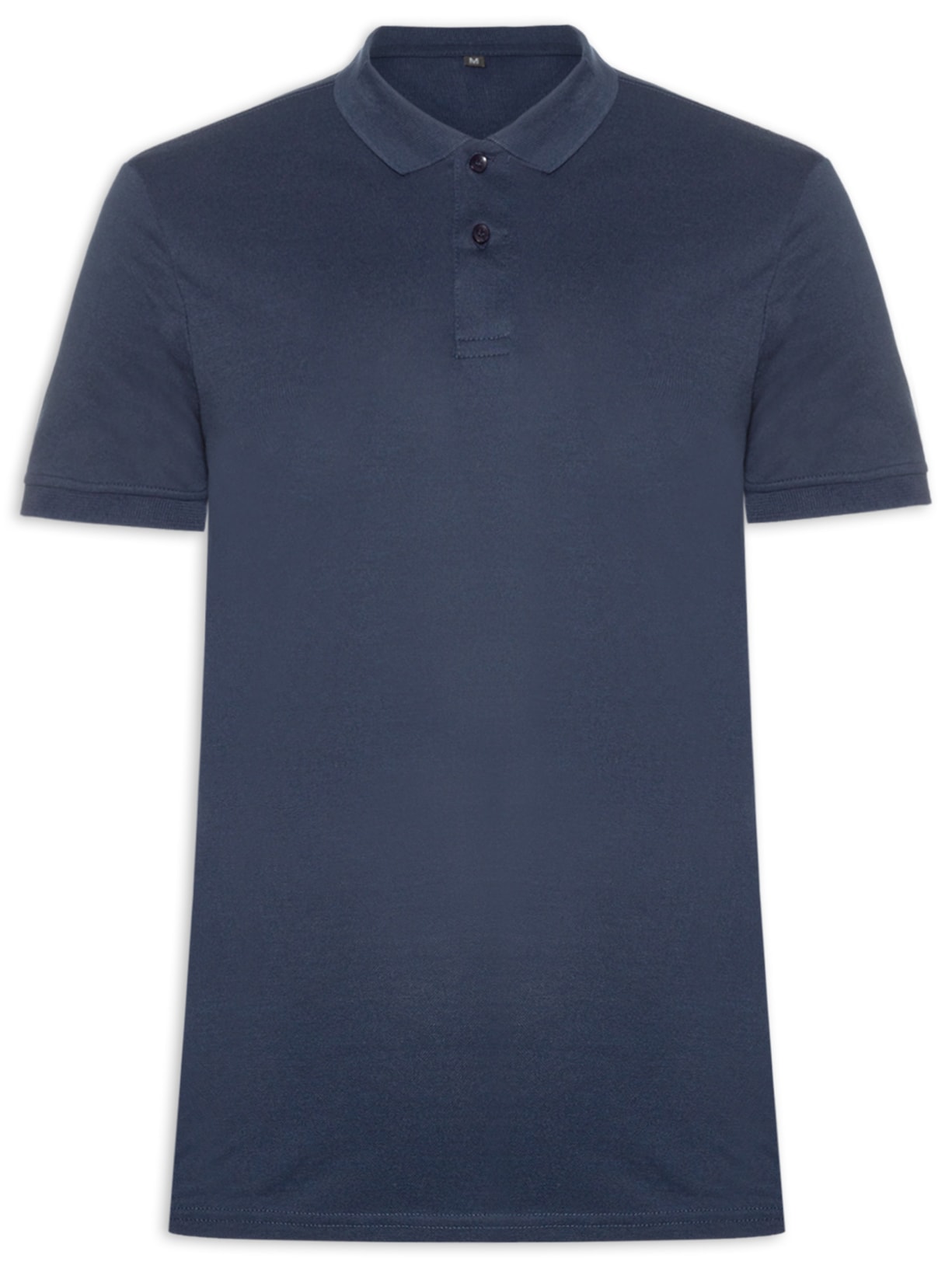Polo Masculina Lisa Piquet - Azul