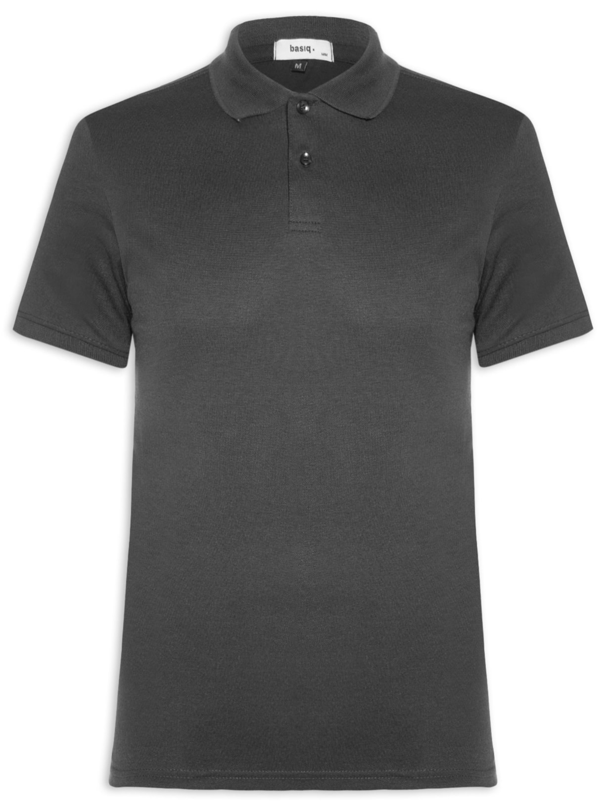 Polo Masculina Lisa Piquet - Preto