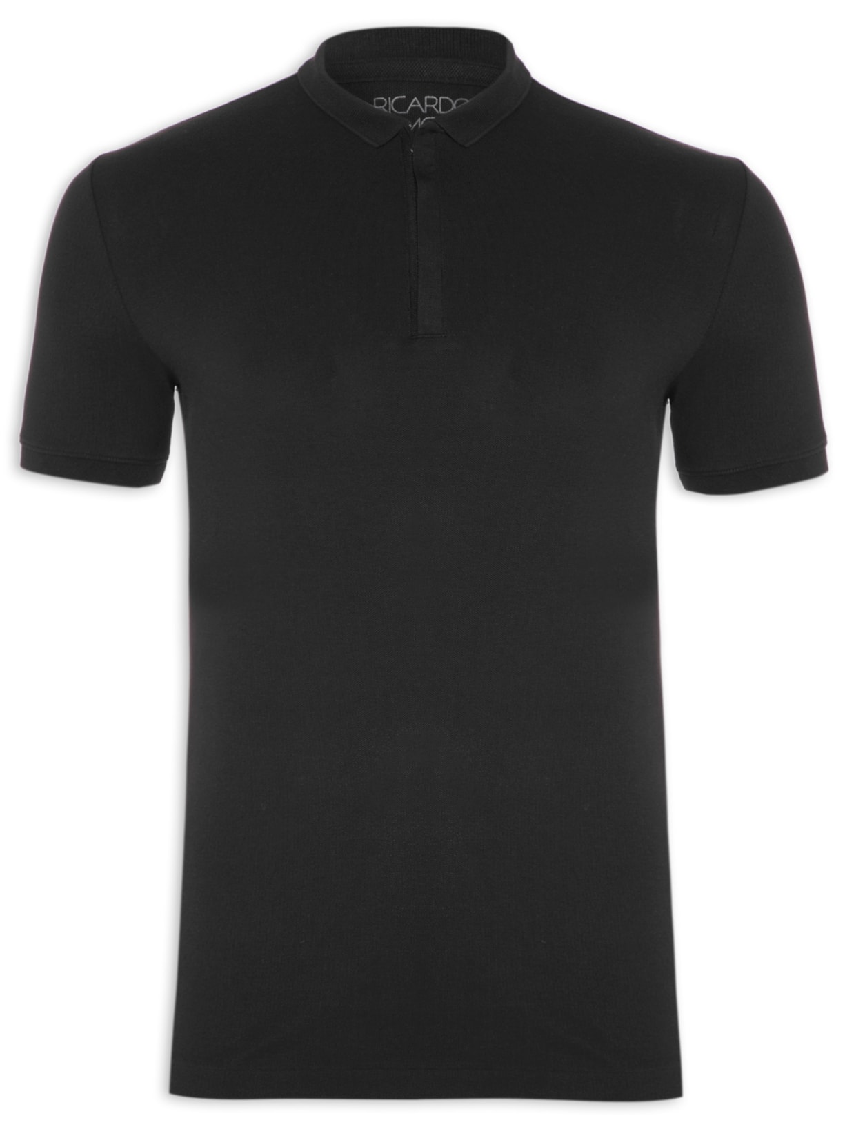 Polo Masculina Lisa - Preto