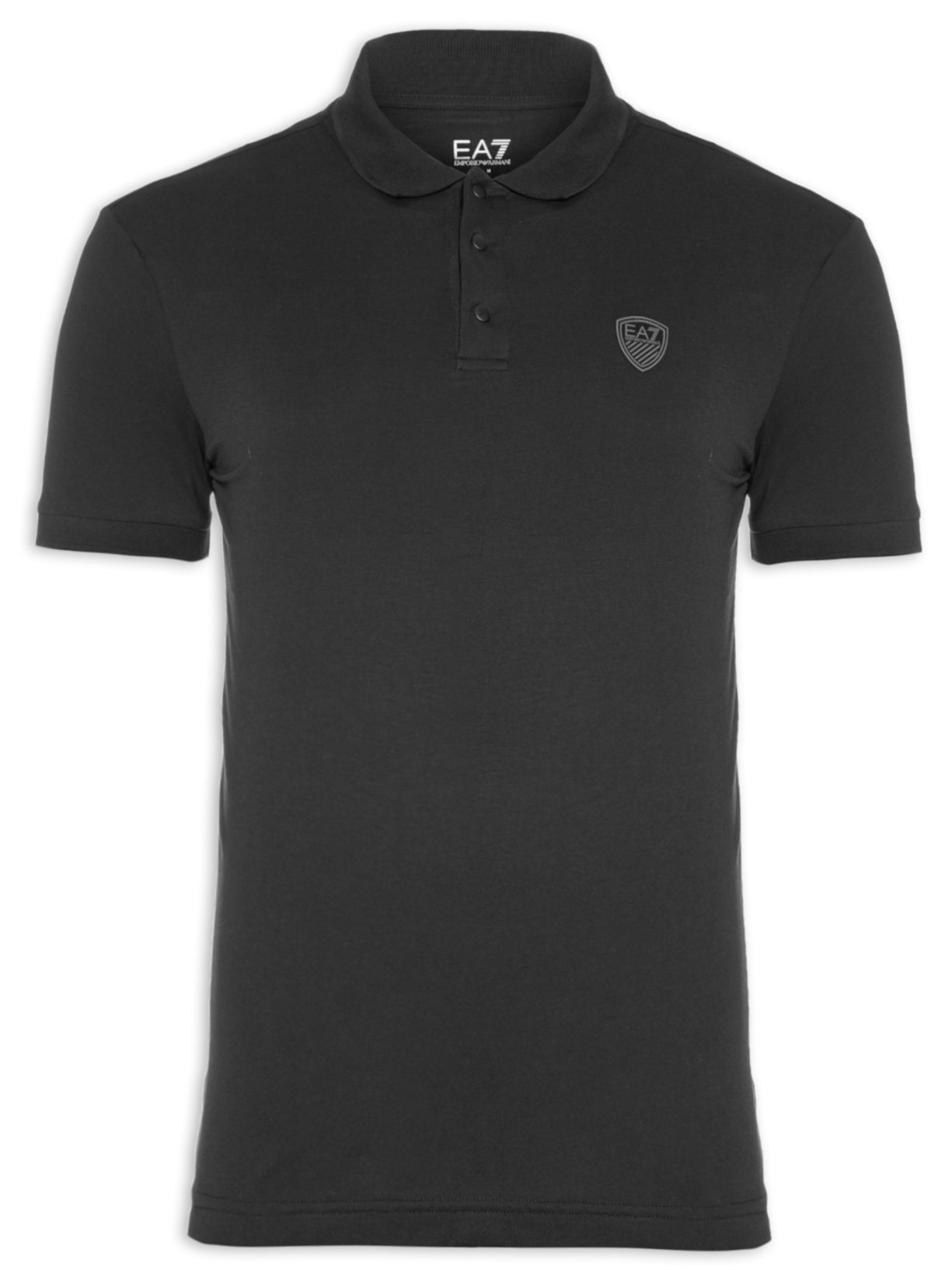 Polo Masculina Lisa - Preto