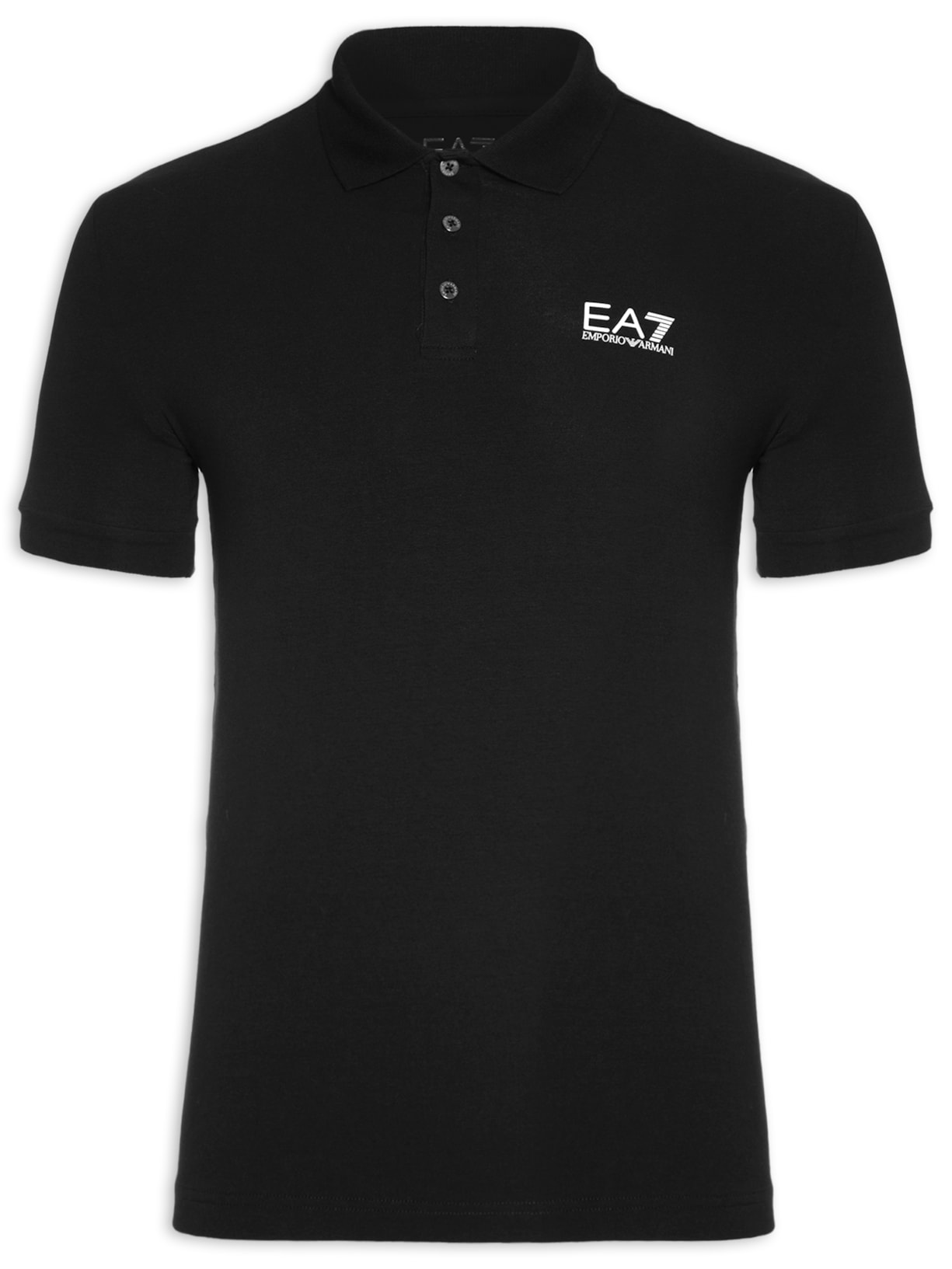 Polo Masculina Lisa - Preto