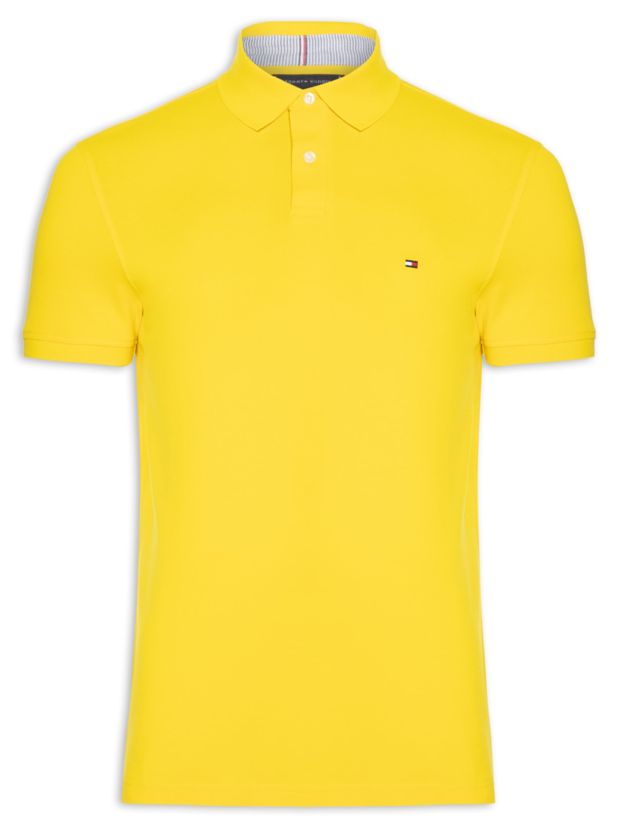 Polo Masculina lm 1985 Regular Amarelo Tommy Hilfiger