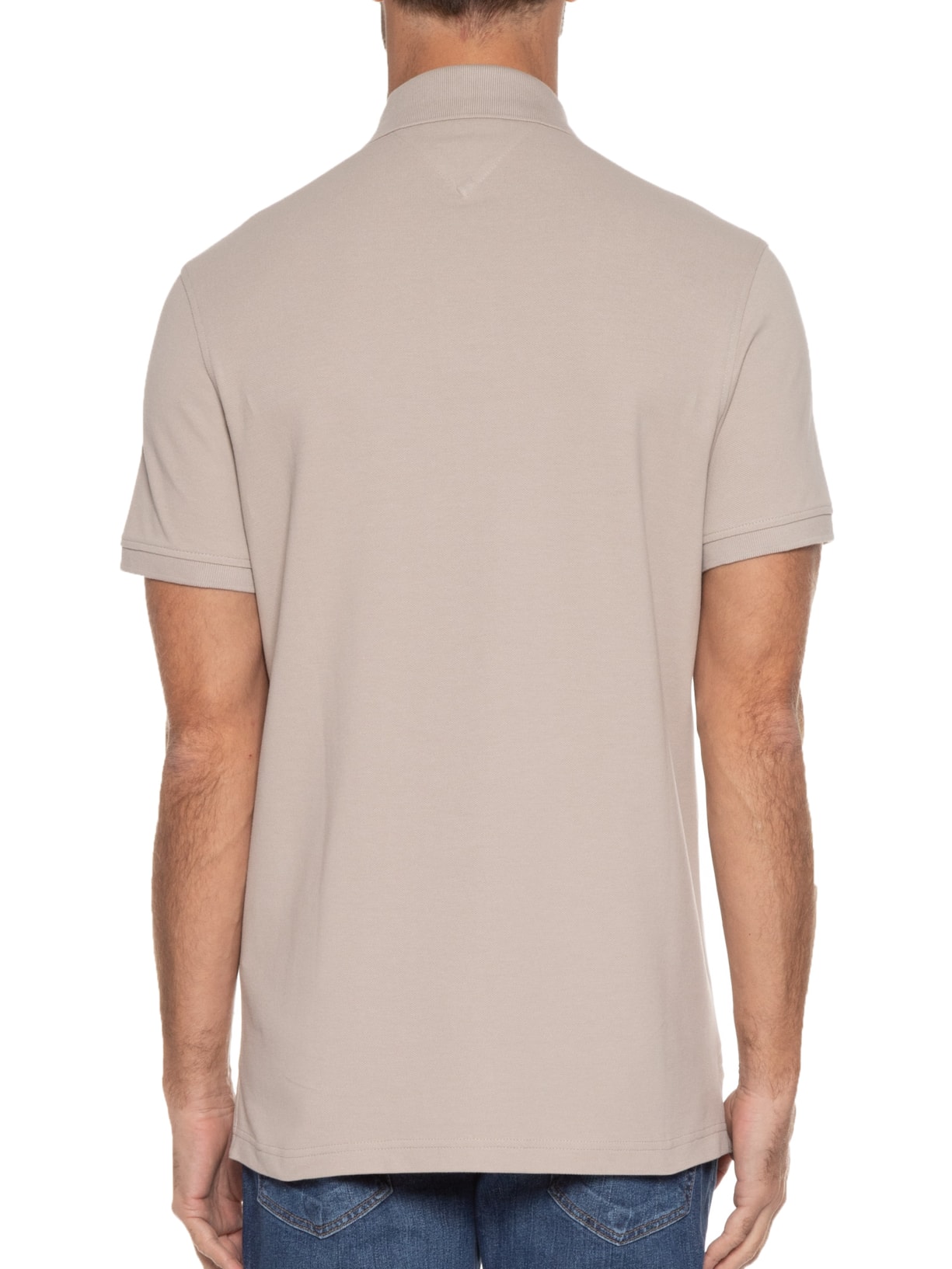 Polo Masculina lm 1985 Regular Bege Tommy Hilfiger