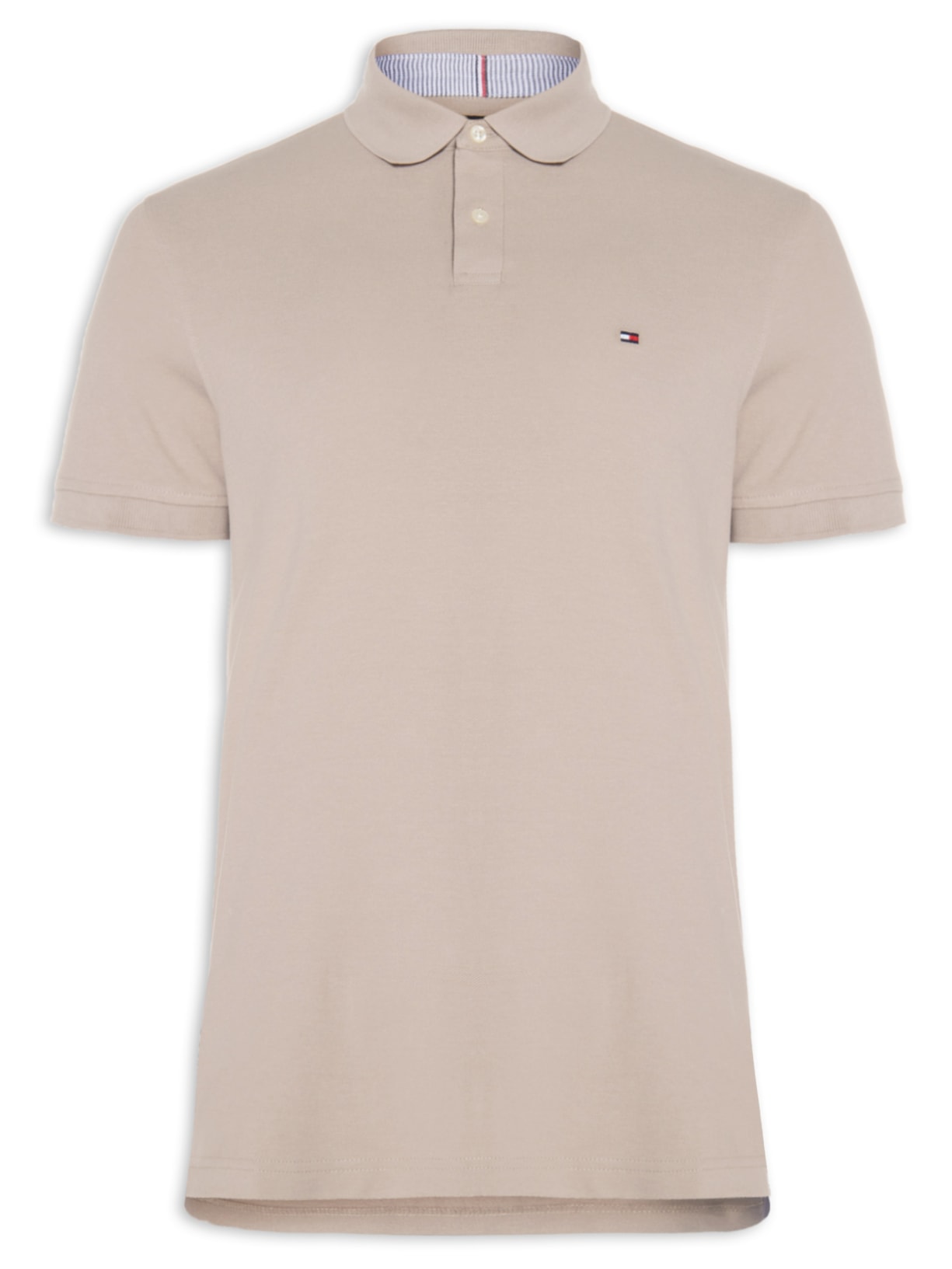 Polo Masculina lm 1985 Regular Bege Tommy Hilfiger