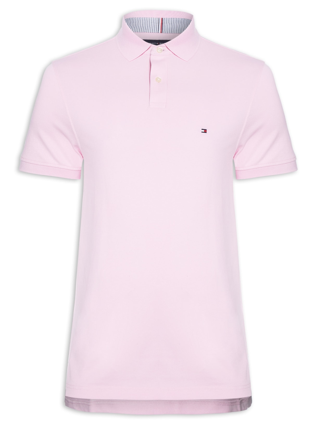 Polo Masculina lm 1985 Regular Rosa Tommy Hilfiger