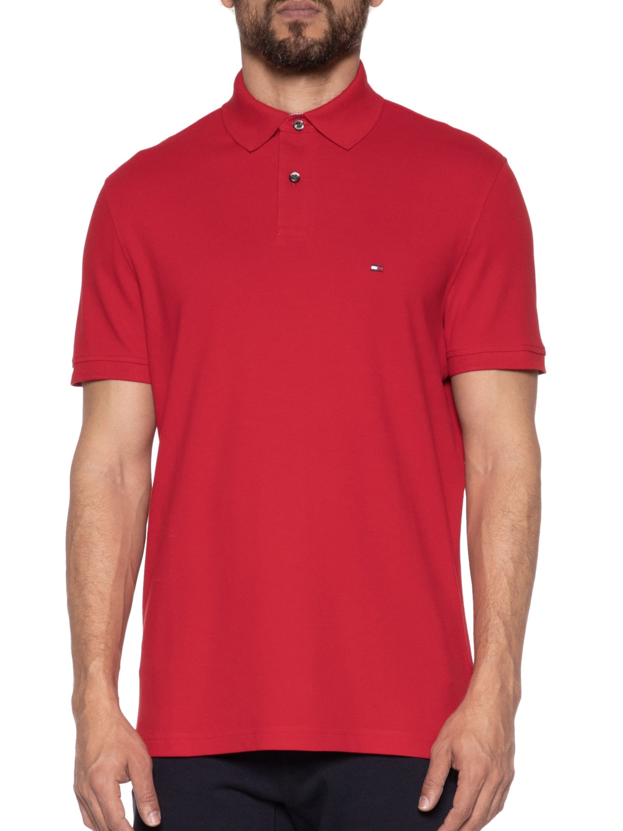Polo Masculina lm 1985 Regular Vermelho Tommy Hilfiger
