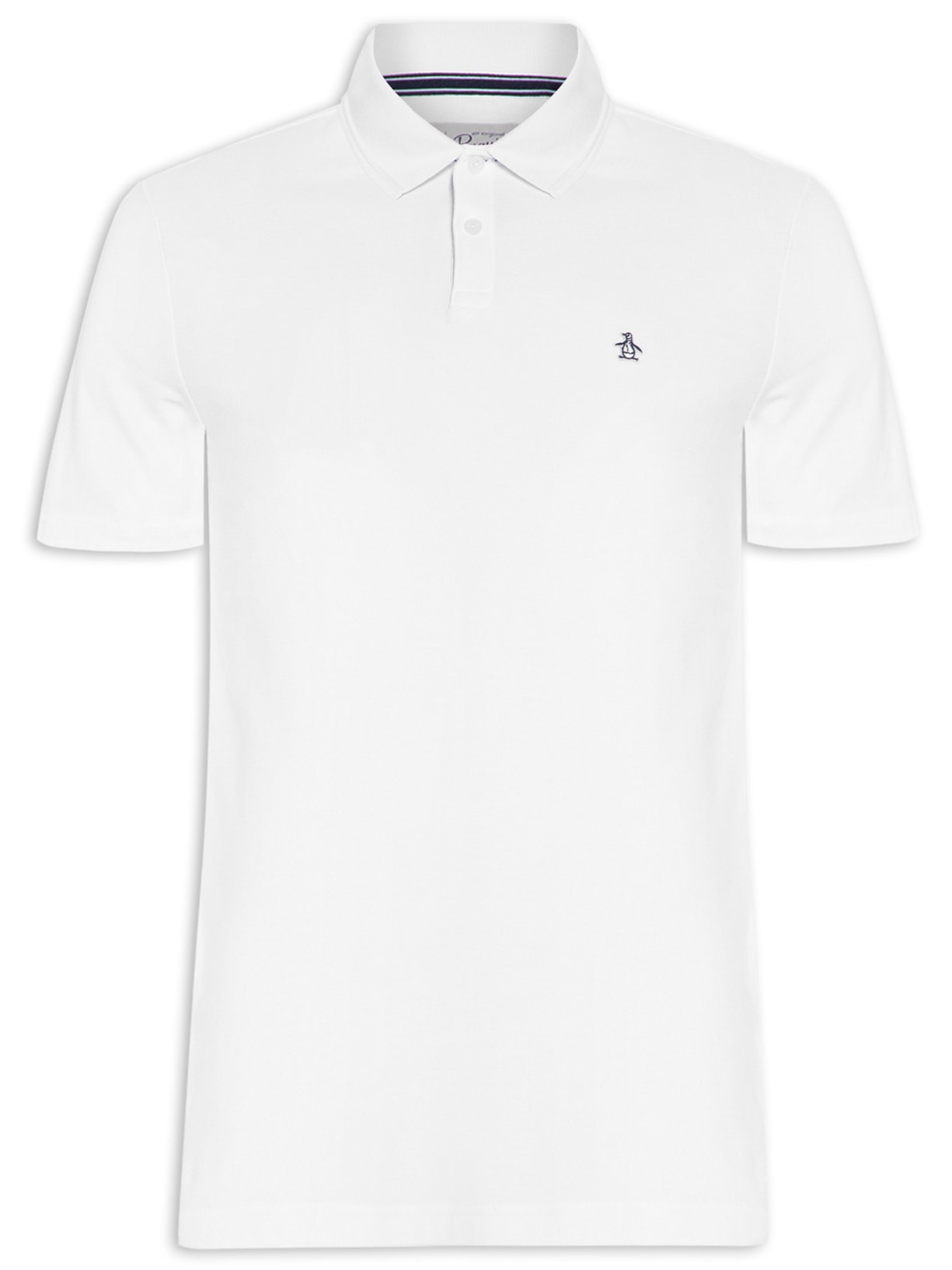 Polo Masculina Logo - Branco