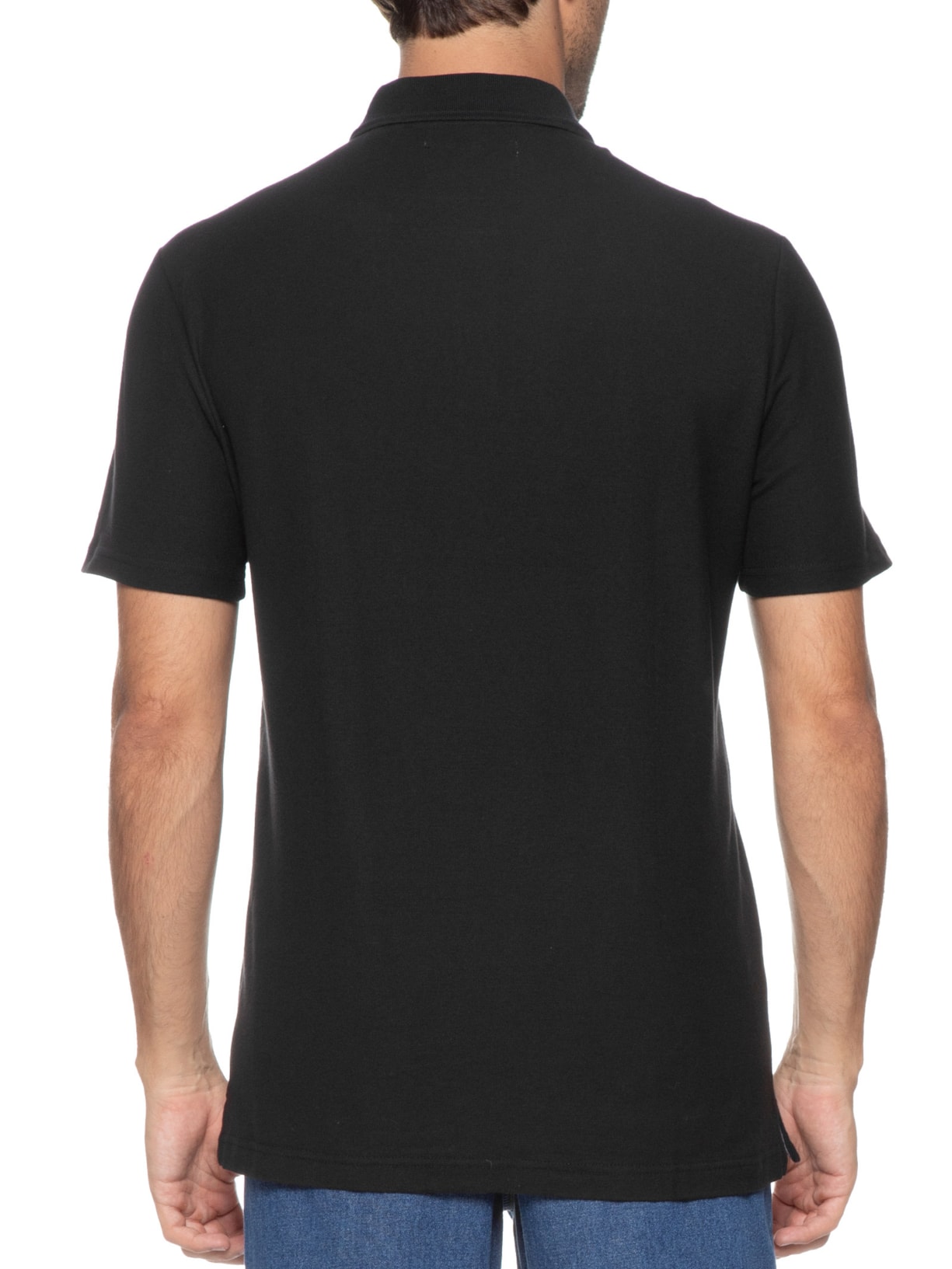 Polo Masculina Logo Preto Original Penguin