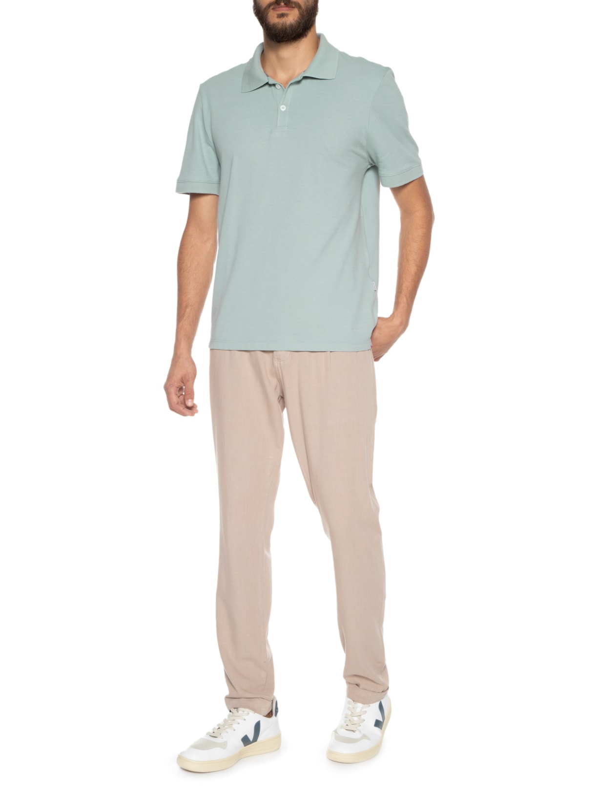 Polo Masculina Madrid Azul Barche
