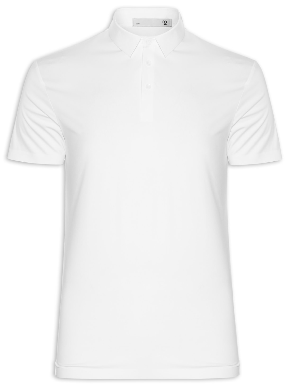 Polo Masculina Malha Casual - Branco