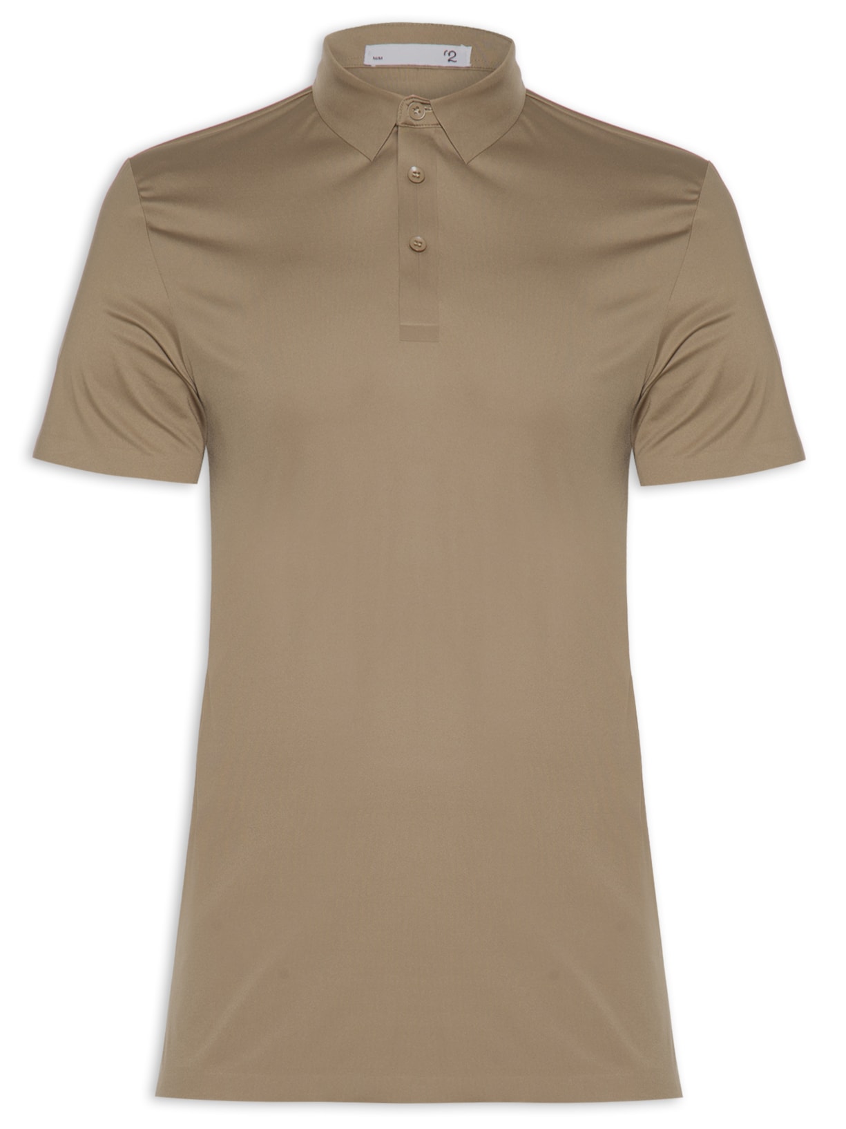 Polo Masculina Malha Casual - Marrom