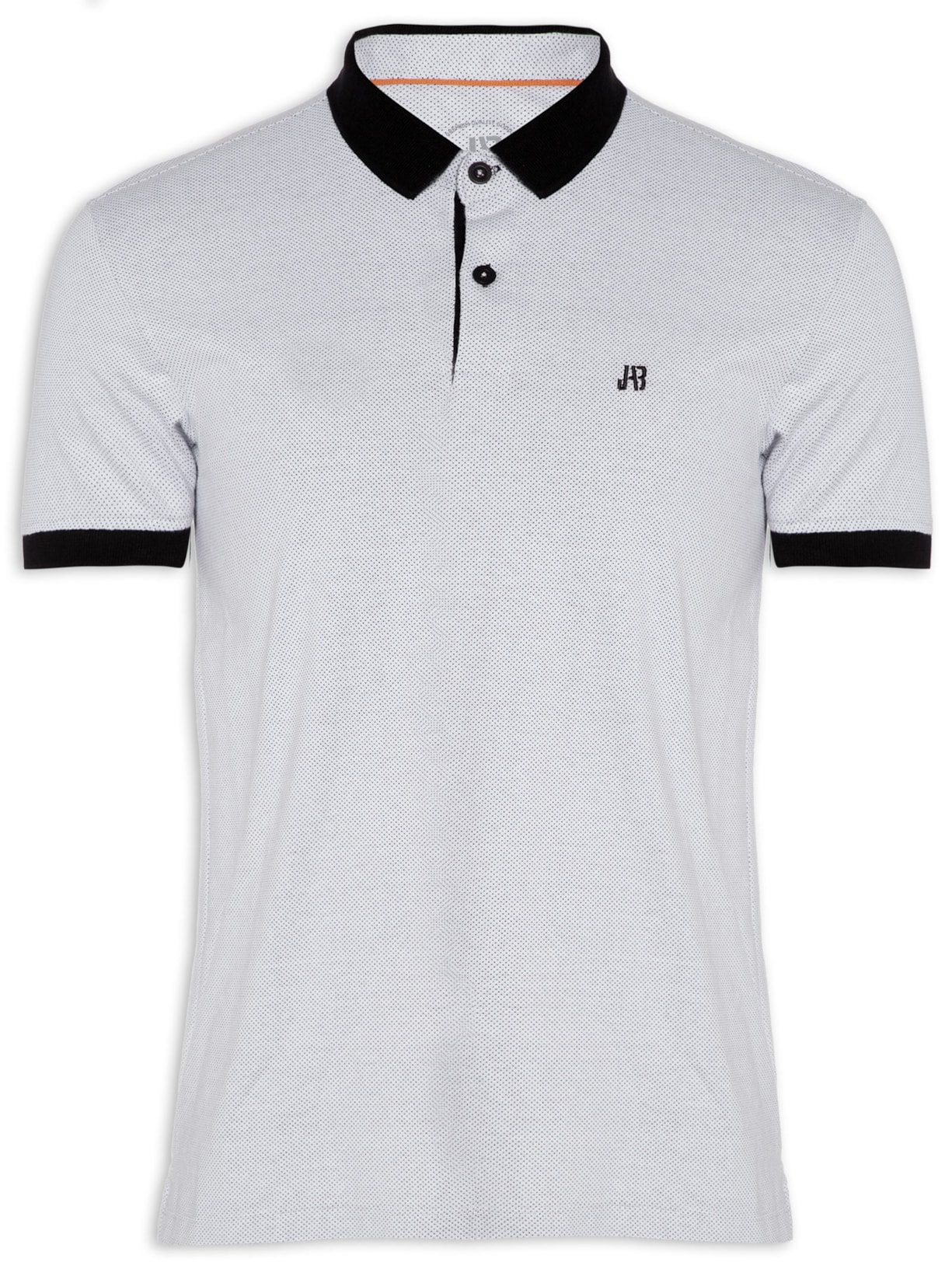 Polo Masculina Malha Friso Duplo - Branco