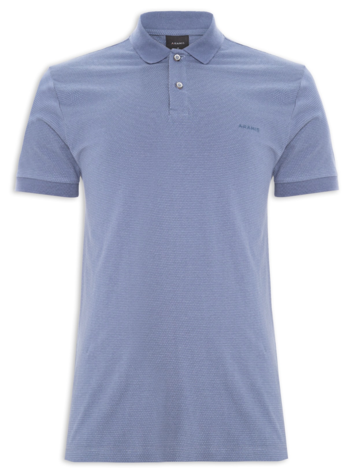 Polo Masculina Malha Maquinetada - Azul