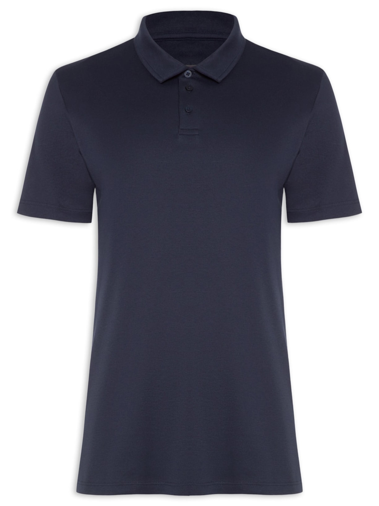 Polo Masculina Malha Pima - Azul