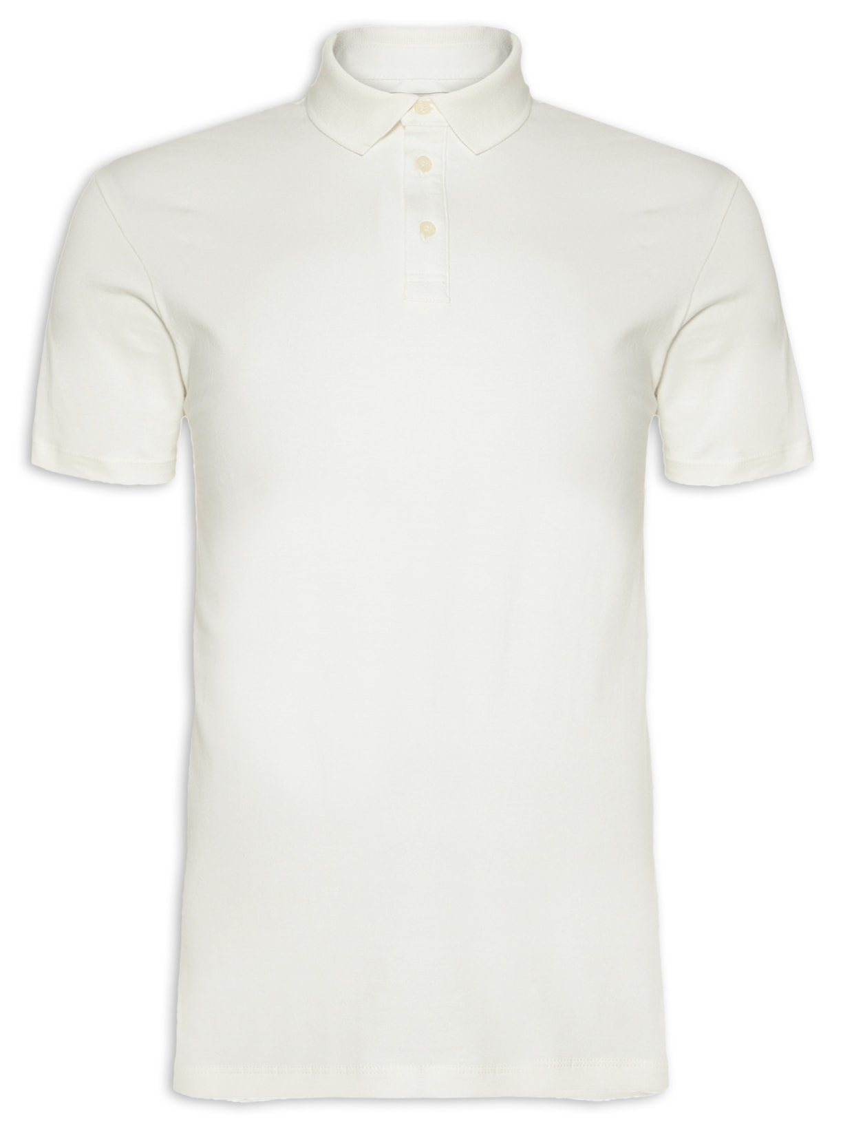 Polo Masculina Malha Stretch - Branco