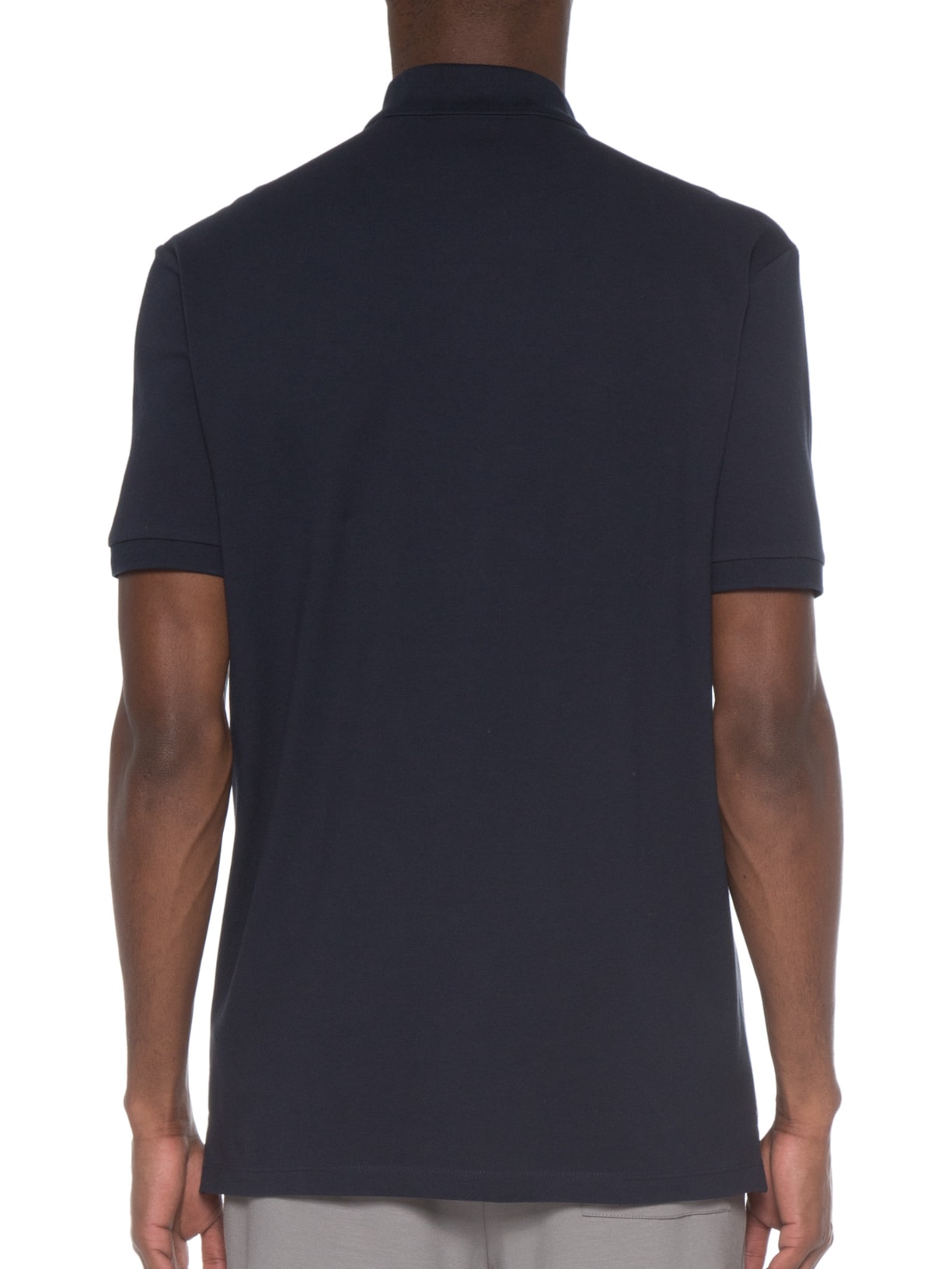 Polo Masculina Manga Curta Azul Hugo